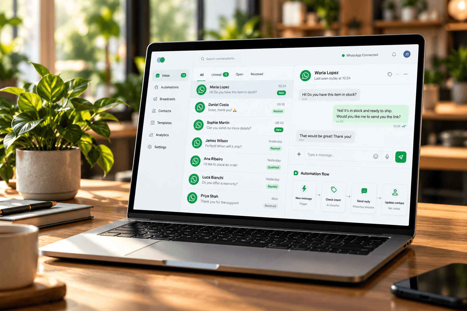 Interfaz de software actualizada