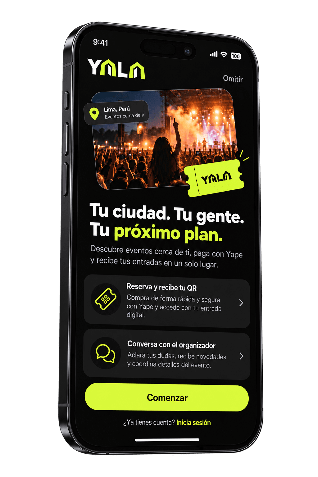 YALA: Mockup del producto digital YALA