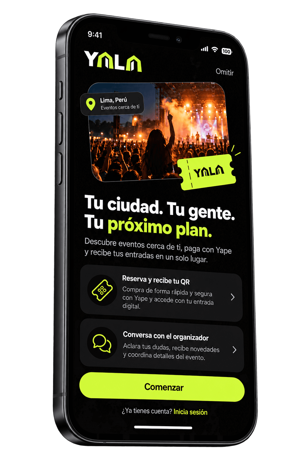 YALA: Mockup del producto digital YALA