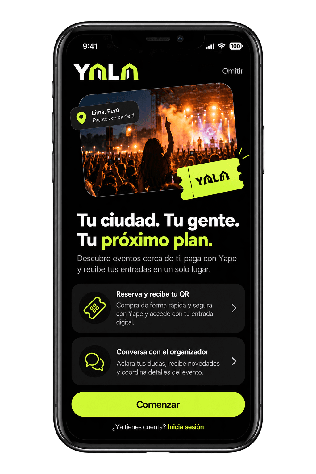 YALA: Mockup del producto digital YALA