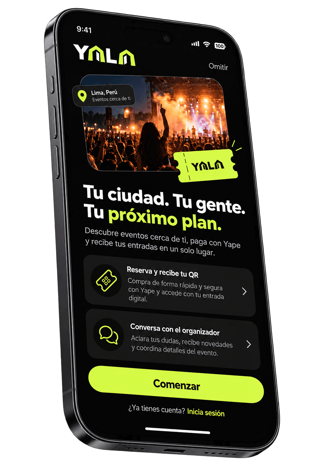 YALA: Mockup del producto digital YALA